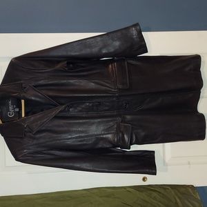 Colebrook & Co Black Soft Leather Tailored Jacket Medium